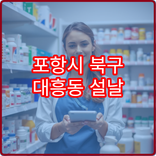 포항시 북구 대흥동 설날 연휴 당번약국 및 24시간 약국 정보