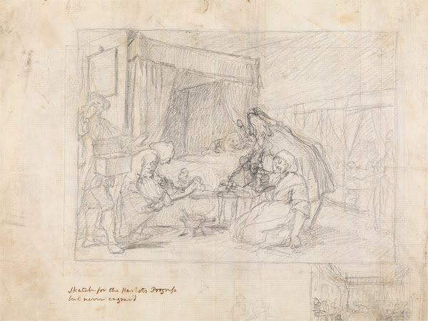 Operation Scene in a Hospital with Subsidiary Sketches in the Margin at the Lowe