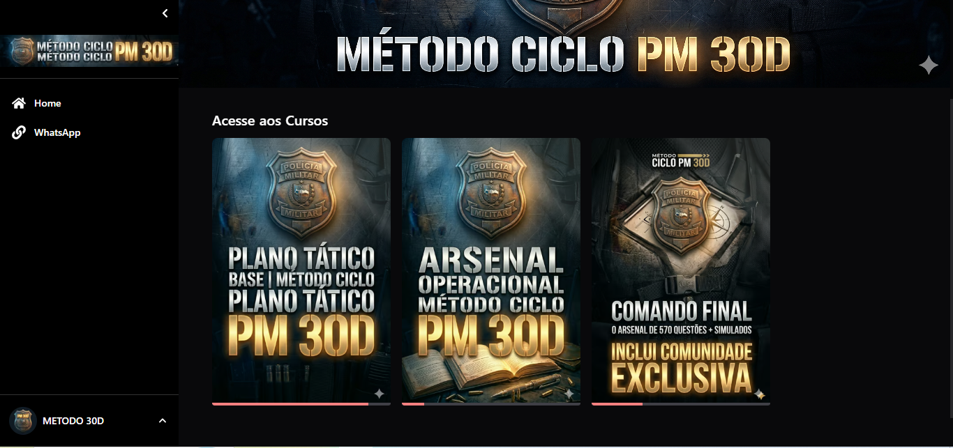 Área de Membros Arsenal Operacional