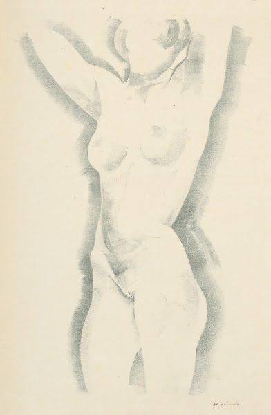 Stojaci ženský akt 1927