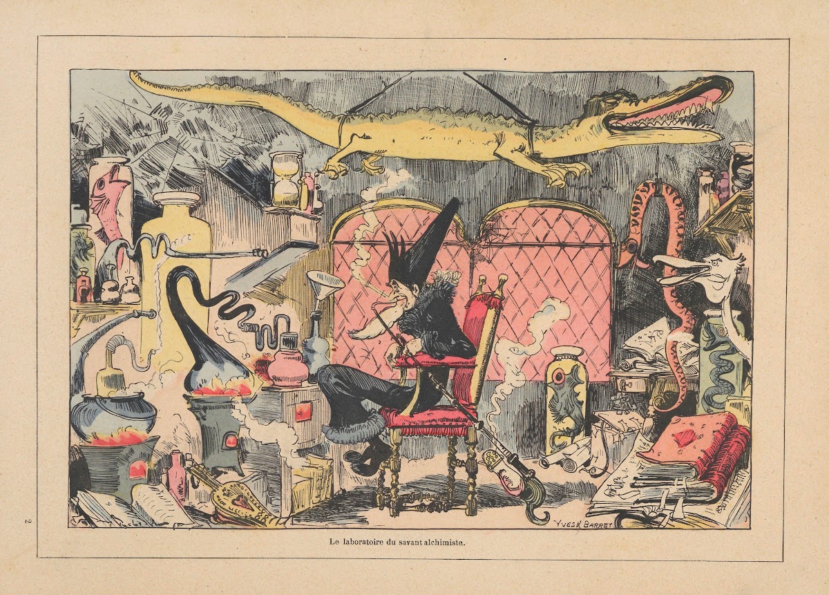 Le laboratoire du savant alchimiste 1881