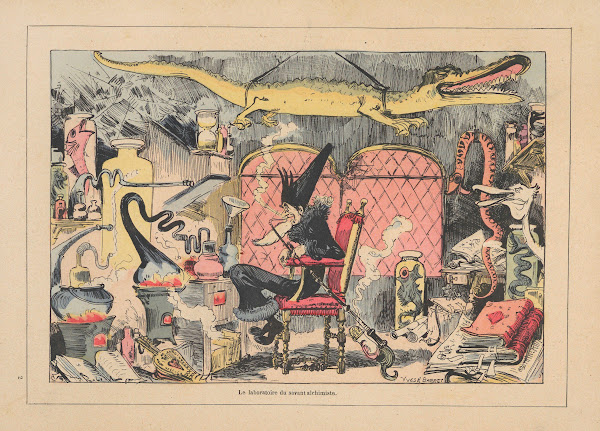 Le laboratoire du savant alchimiste 1881