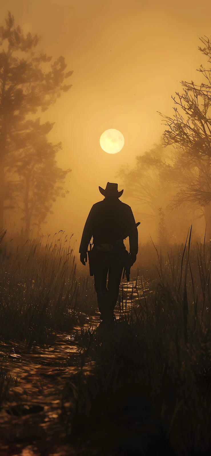 Arthur Morgan In Red Dead - Video Game Photography 2K iPhone Wallpaper (2000x4329)