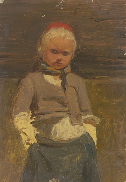 Kleines hessisches Bauernmädchen