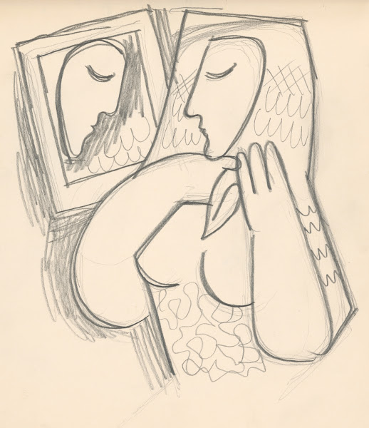 Woman with a mirror 1938