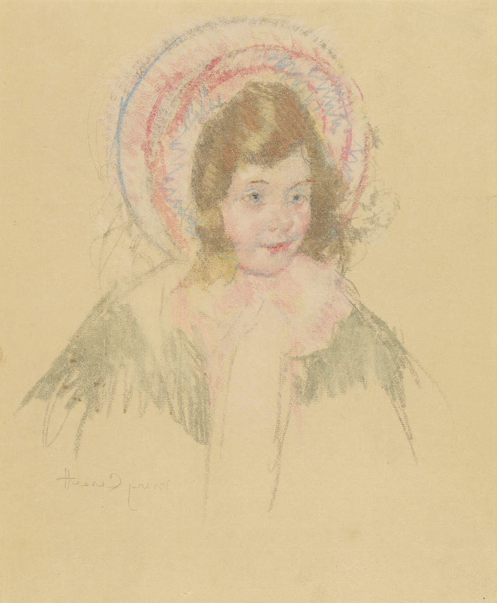 Sara Wearing a Bonnet and Coat c 1904 1906