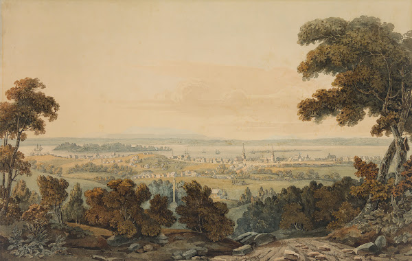 Montreal from the Mountain and View of the St Lawrence River 1803 or 1804