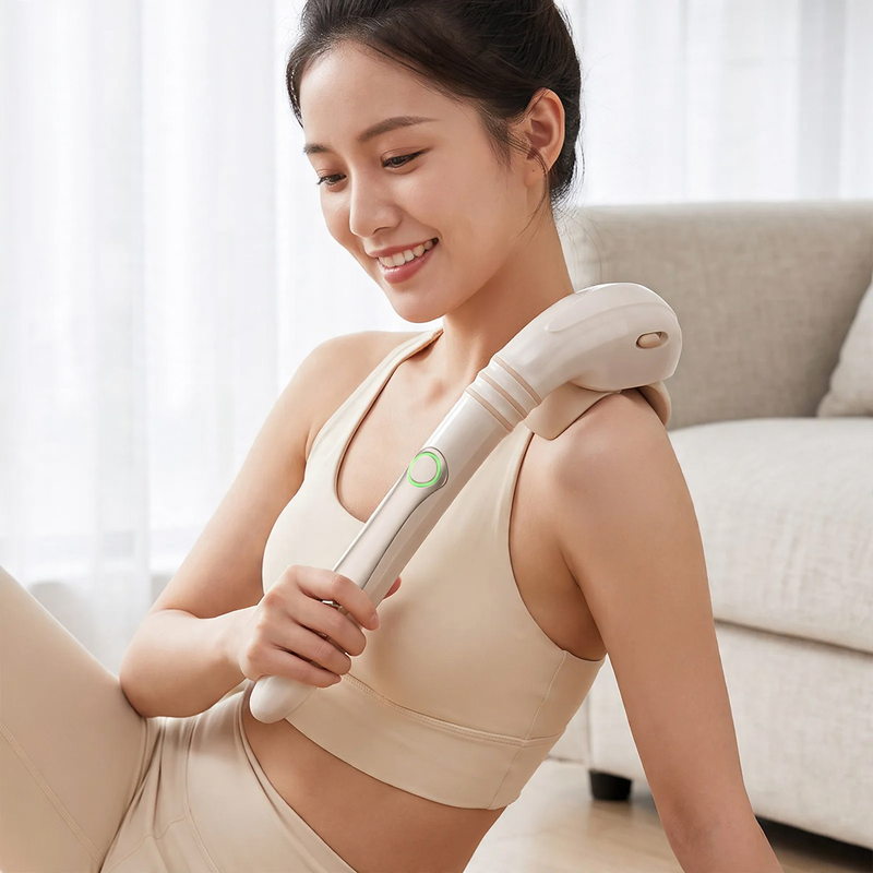 Handgehaltenes Nackenmassagegerät mit langer Griff, Modell SL-118