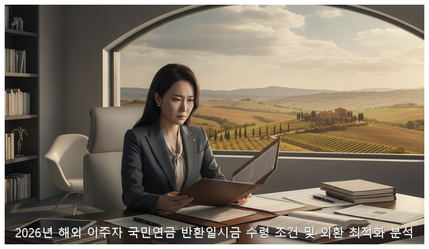 2026년 해외 이주자 국민연금 반환일시금 수령 조건 및 외환 최적화 분석 핵심 안내 및 분석 인포그래픽 (2)