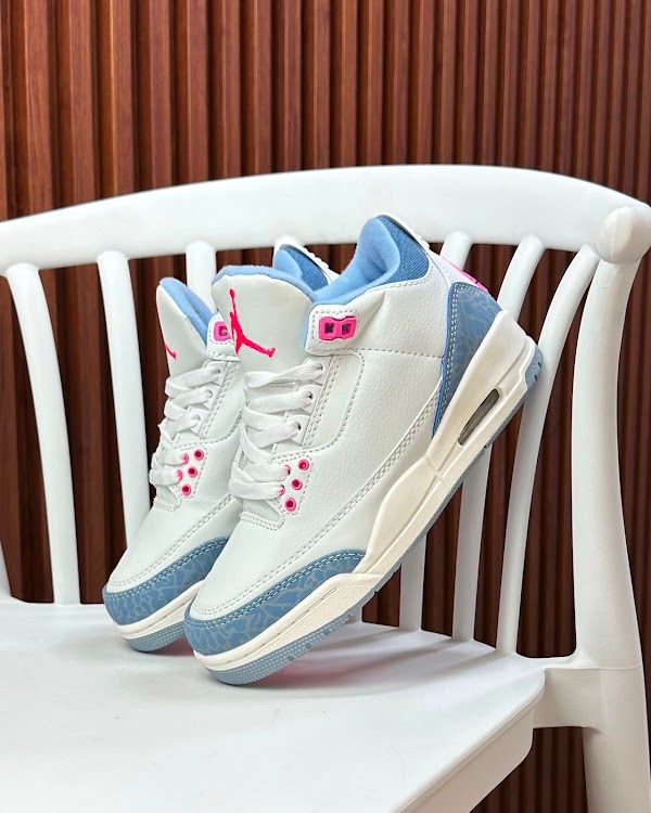 Jordan Retro 3 Blanco Rosa
