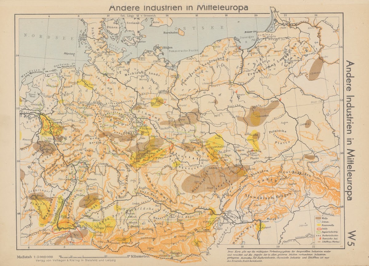 Andere Industrien in Mitteleuropa 1940