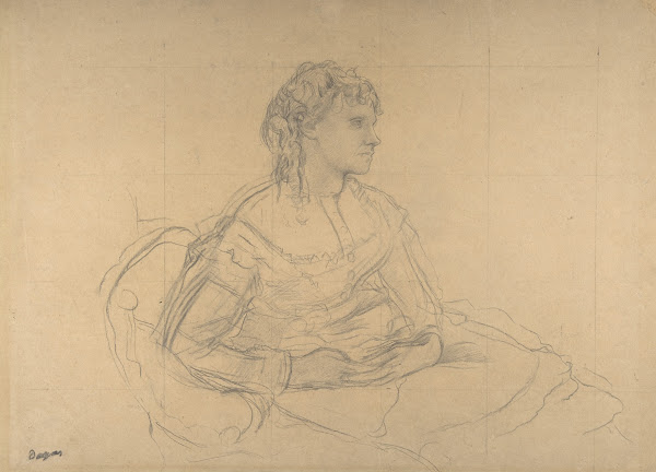 Study for Mme Théodore Gobillard née Yves Morisot 1869