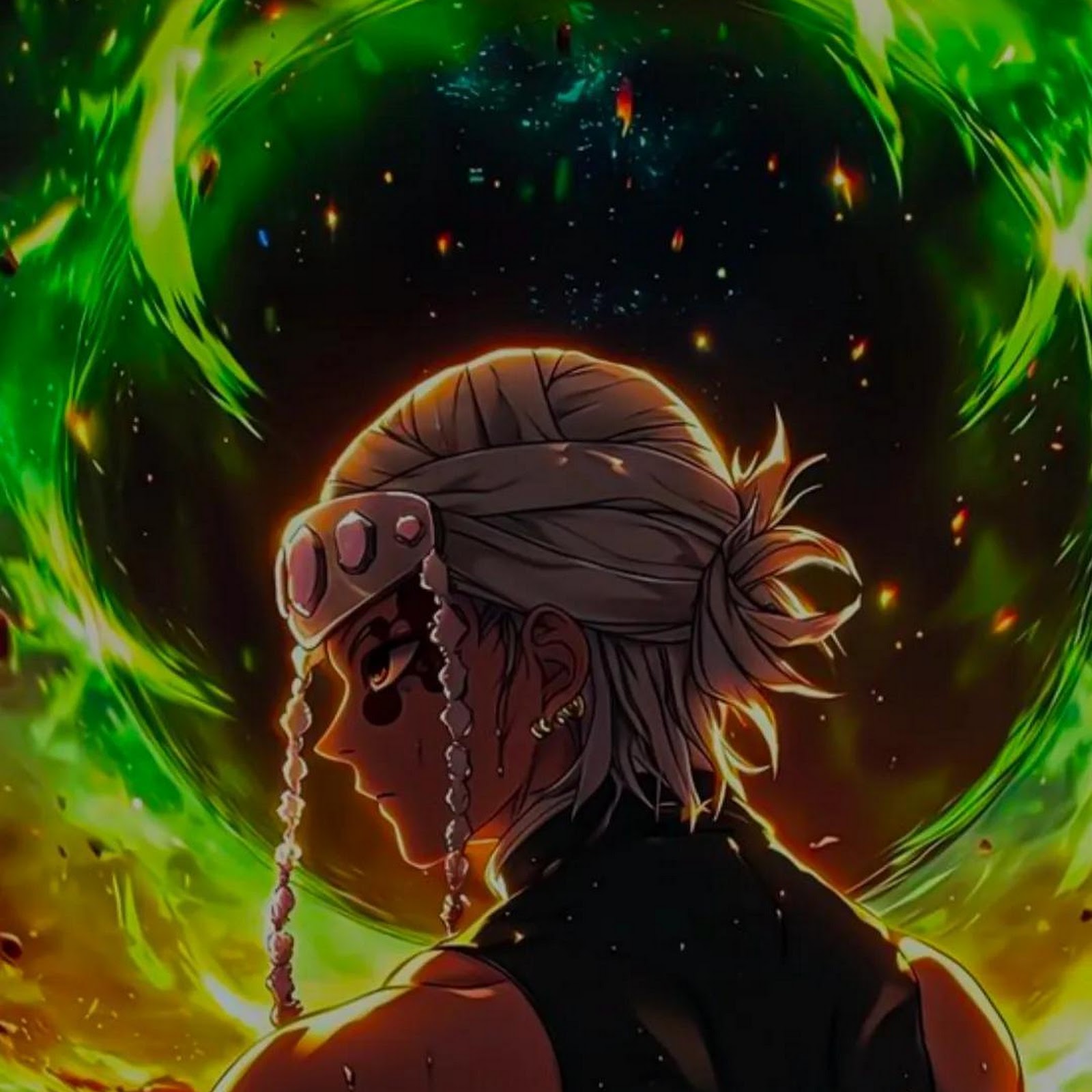 Download Tengen Uzui From Demon Slayer Full HD iPhone