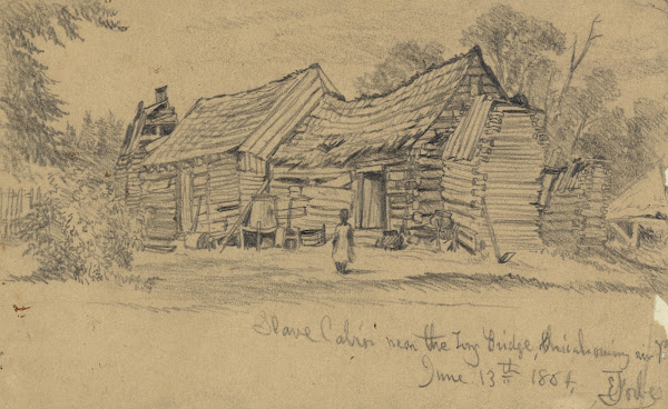 Slave cabin near the Long Bridge Chicahominy River Va June 13th 1864 1864