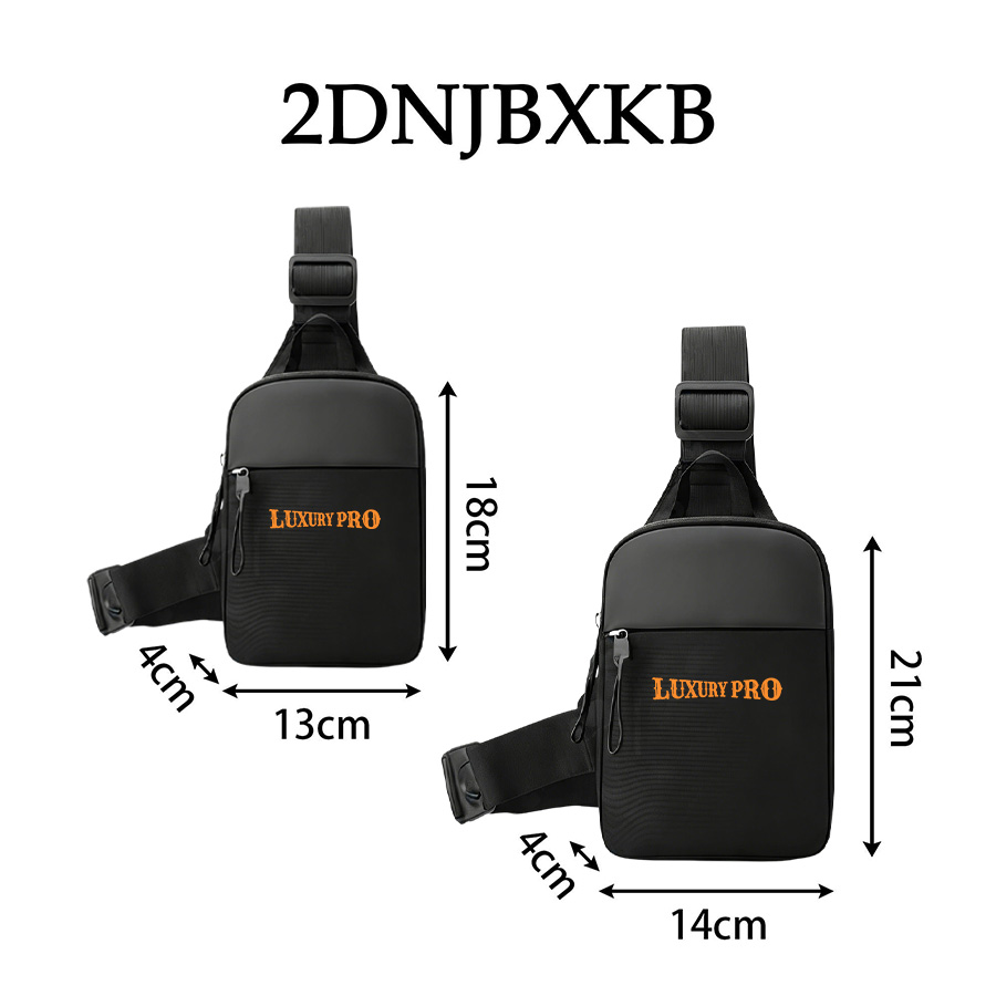 2D Oxford Cloth Crossbody Bag