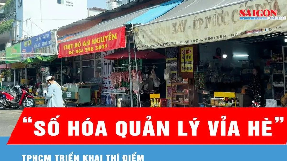 Thí điểm phần mềm quản lý sử dụng tạm thời lòng lề đường tại TPHCM - Báo Sài Gòn Giải Phóng