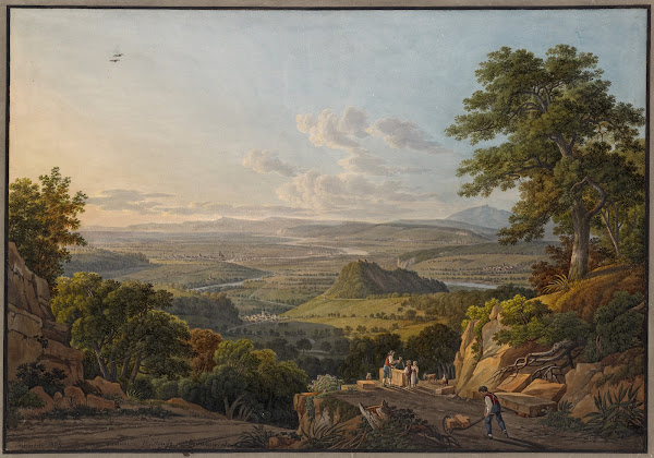 Blick vom Muttenzer Steinbruch auf Basel Environs de Bâle prise sur la Carriere