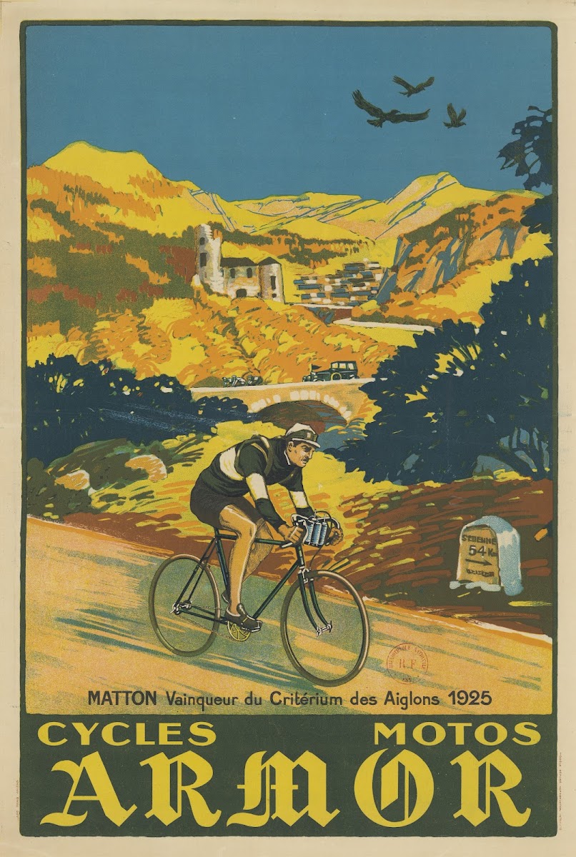 Matton vainqueur du Critérium des Aiglons 1925 Cycles motos Armor 1926