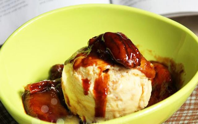 Caramel Chuối Mix Kem Vani