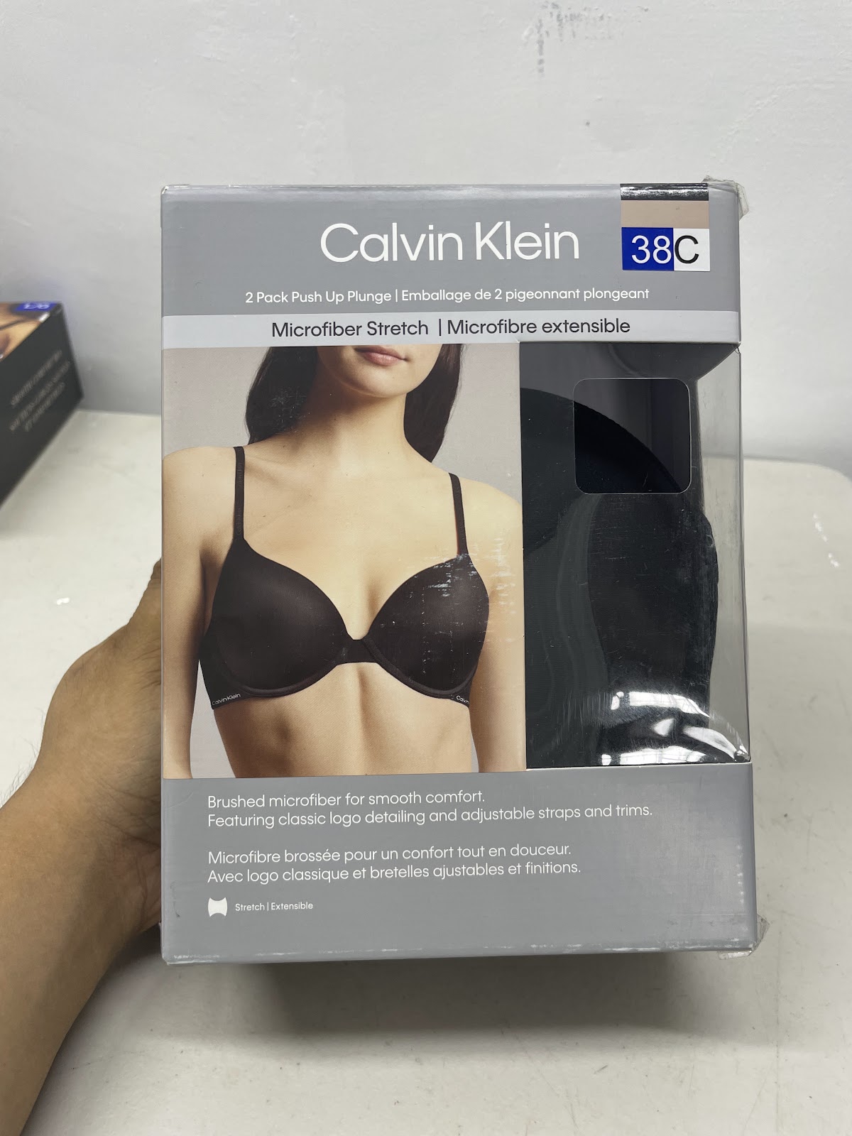 CK Bra 2pack Black Nude 38C #2143