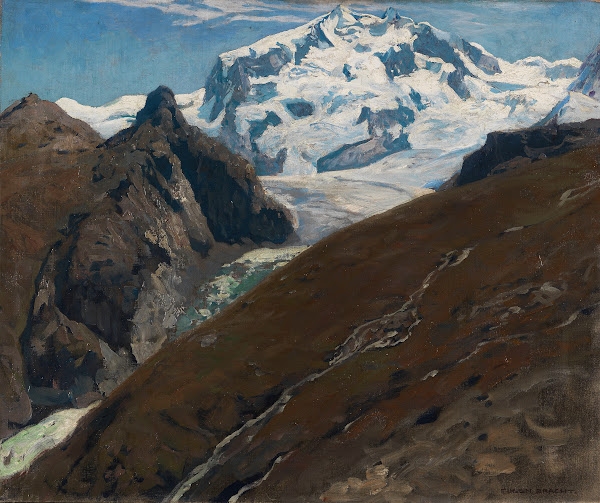 Blick auf den Monte Rosa Westseite 1906