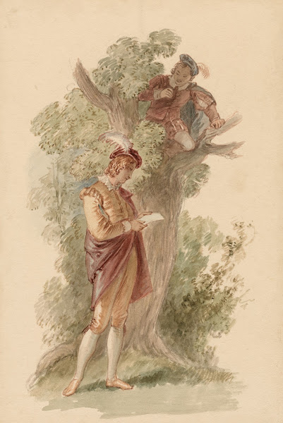 A scene from Loves labours lost  act IV sc 3