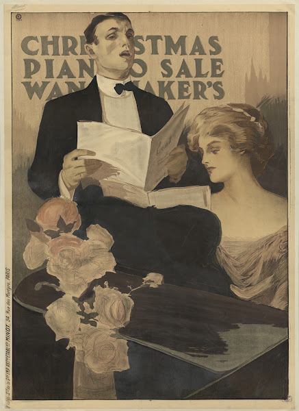 Christmas piano sale Wanamakers 1908