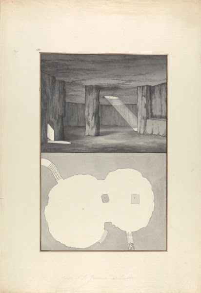 View and Plan of the Grotto of St Jerome at Lydda Lod ca 1750