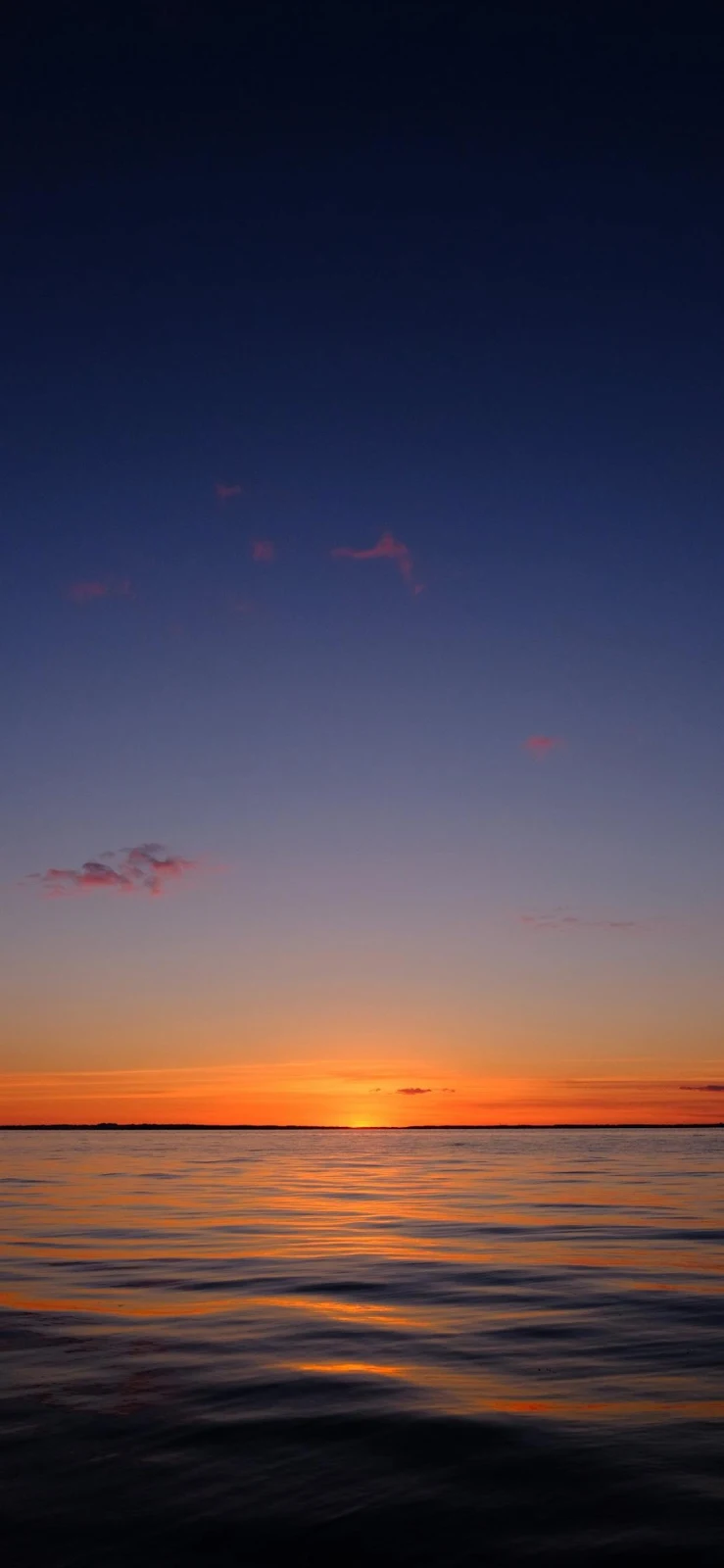 Sunset Over Calm Water - Nature Photography Full HD iPhone Wallpaper (1090x2360)