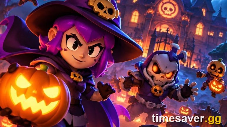 Brawl-O-Ween 2026 Halloween artwork for the month-long Gus story event in Brawl Stars