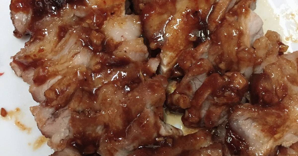 Thịt xá xíu bằng nồi chiên không dầu