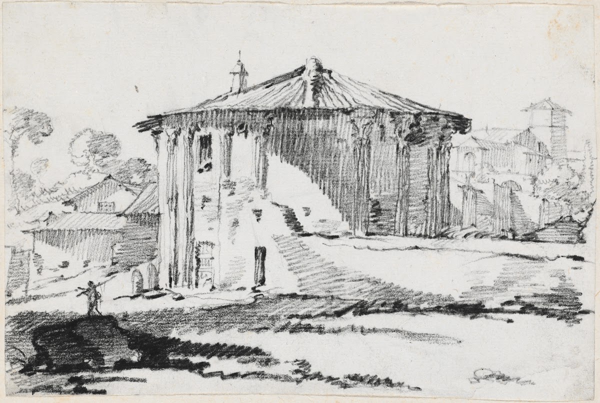 The Round Temple on the Piazza Bocca della VeritàRome 1744 1750