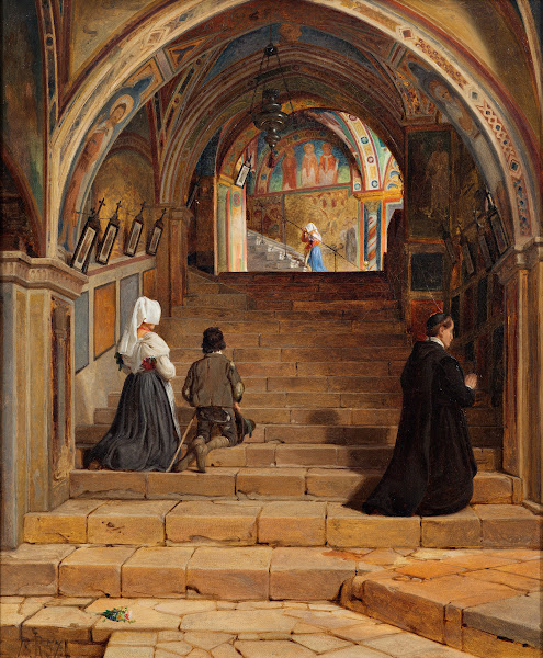 La Scala Santa at the Monastery San Benedetto near Subiaco 1857