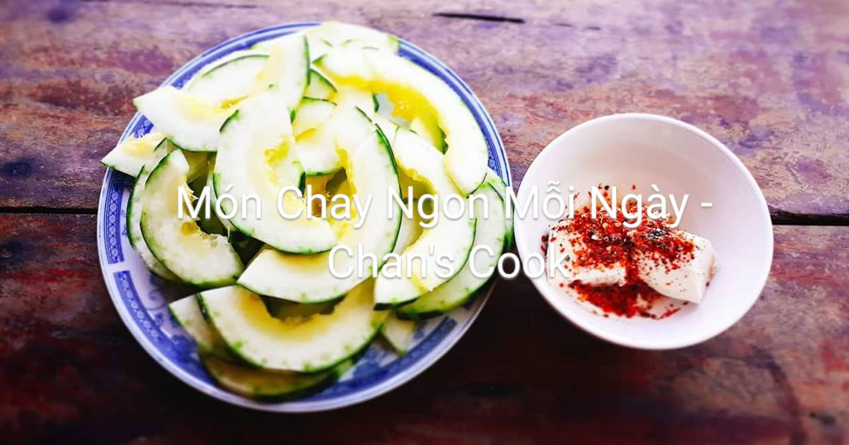 Dưa gan chấm chao huế chay