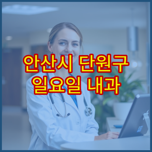 안산시 단원구 일요일 내과 진료 병원 감기·소화불량 치료 상담 가능