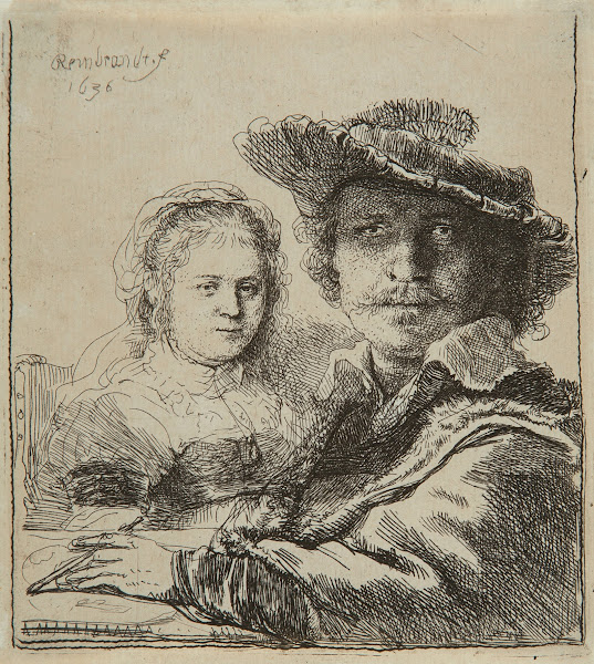 Self portrait with Saskia 1636