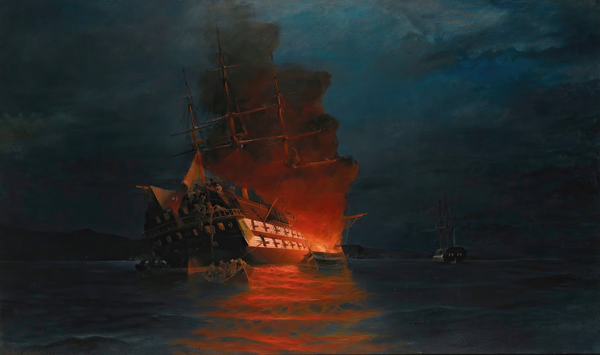 Burningofa Turkish flagship