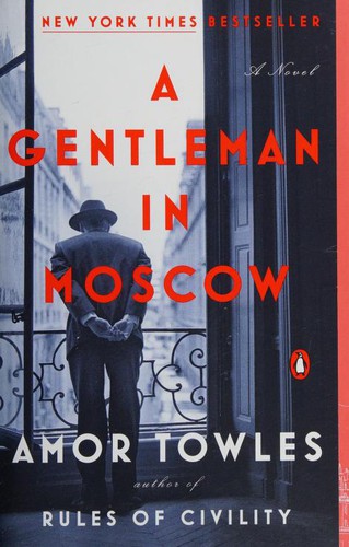 The flat front book cover for A Gentleman in Moscow