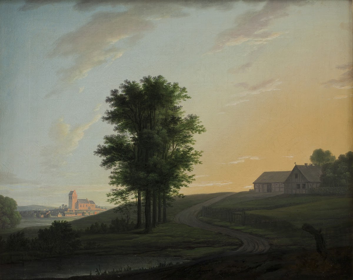 Evening Landscape near Gentofte North of Copenhagen 1764  1790