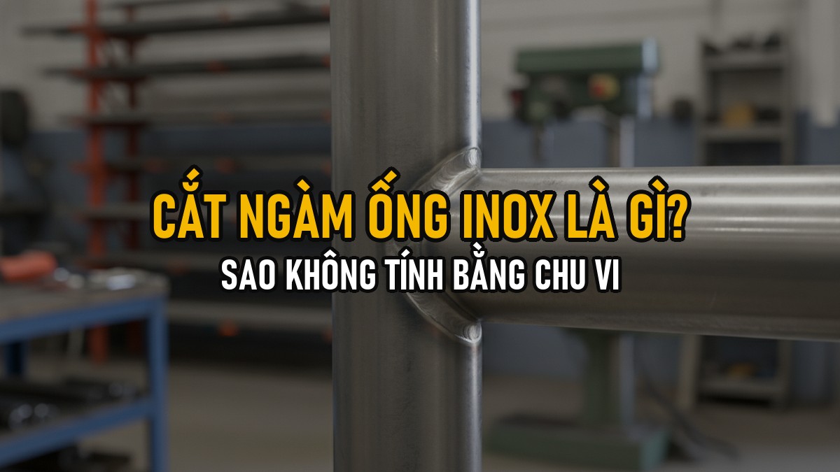 Cắt Ngàm Ống Inox Là Gì? Vì Sao Không Thể Tính Bằng Chu Vi