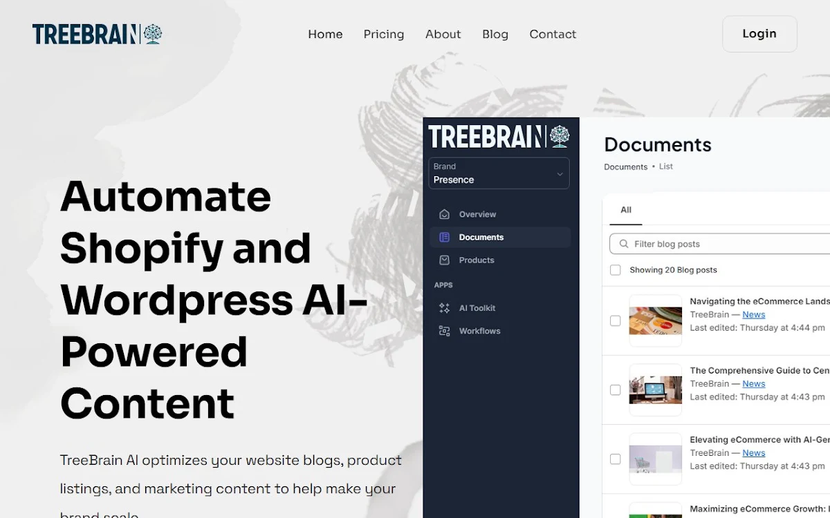 Captura de TreeBrain - AI for  Shopify & Amazon FBA