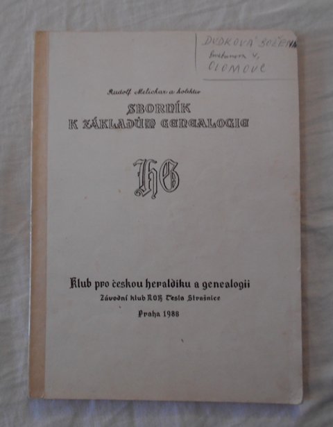 Sborník k základům genealogie