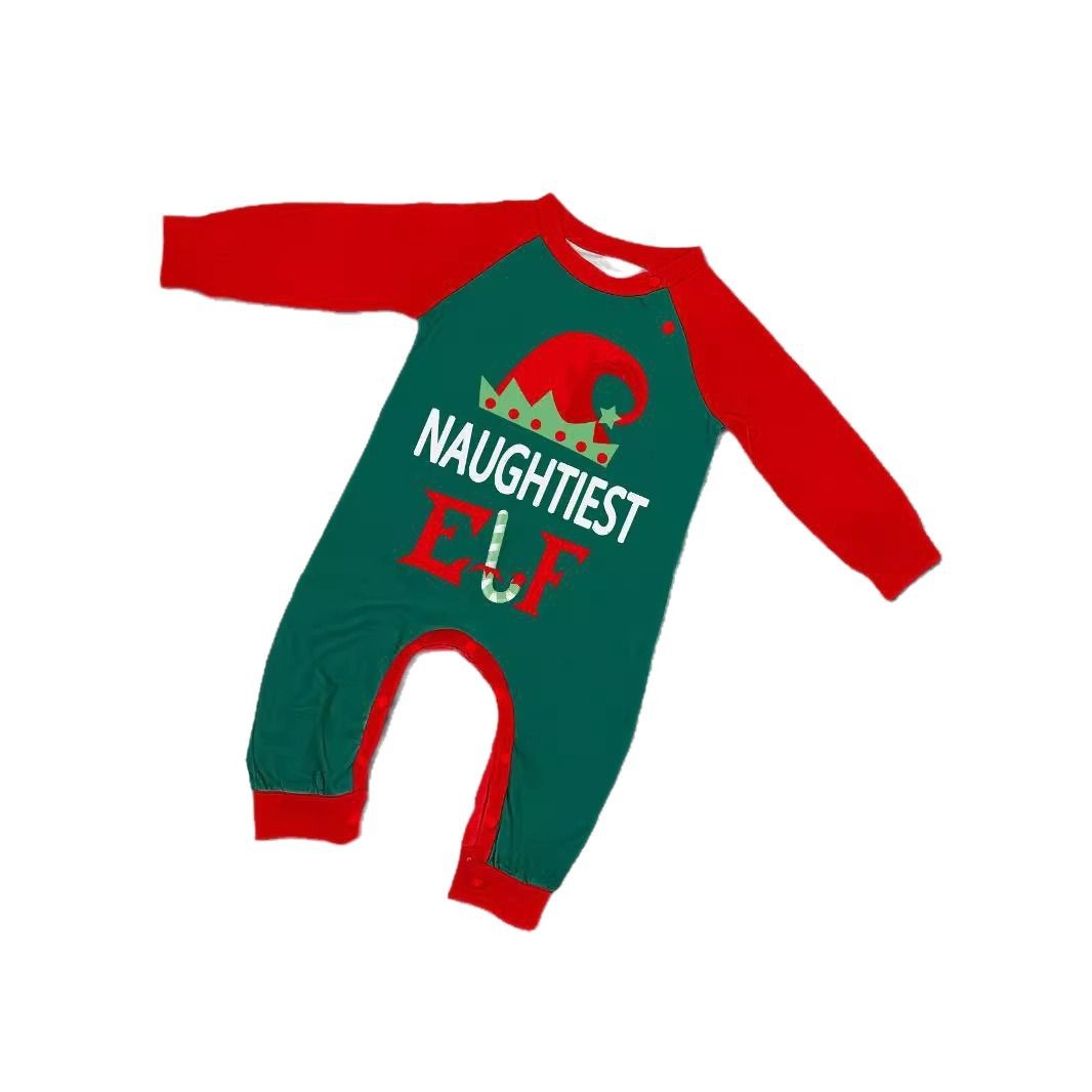 Family Pajama Set, Christmas Design, Striped