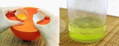 Tách lấy lòng trắng trứng gà. Để lòng trắng trong chén ở nhiệt độ phòng. Lưu ý, lượng mayonnaise nhiều hay ít phụ thuộc vào số lượng trứng bạn dùng.