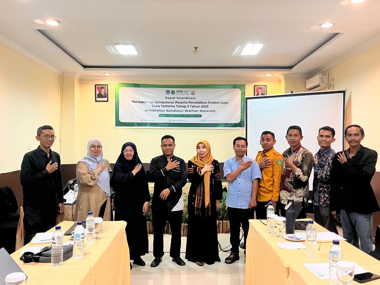FKIP Universitas Nahdlatul Wathan Mataram Gelar Rapat Koordinasi Persiapan UKPPPG Guru Tertentu Batch 3 Tahun 2025