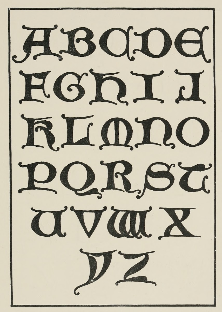 Uncial Gothic Capitals 1902