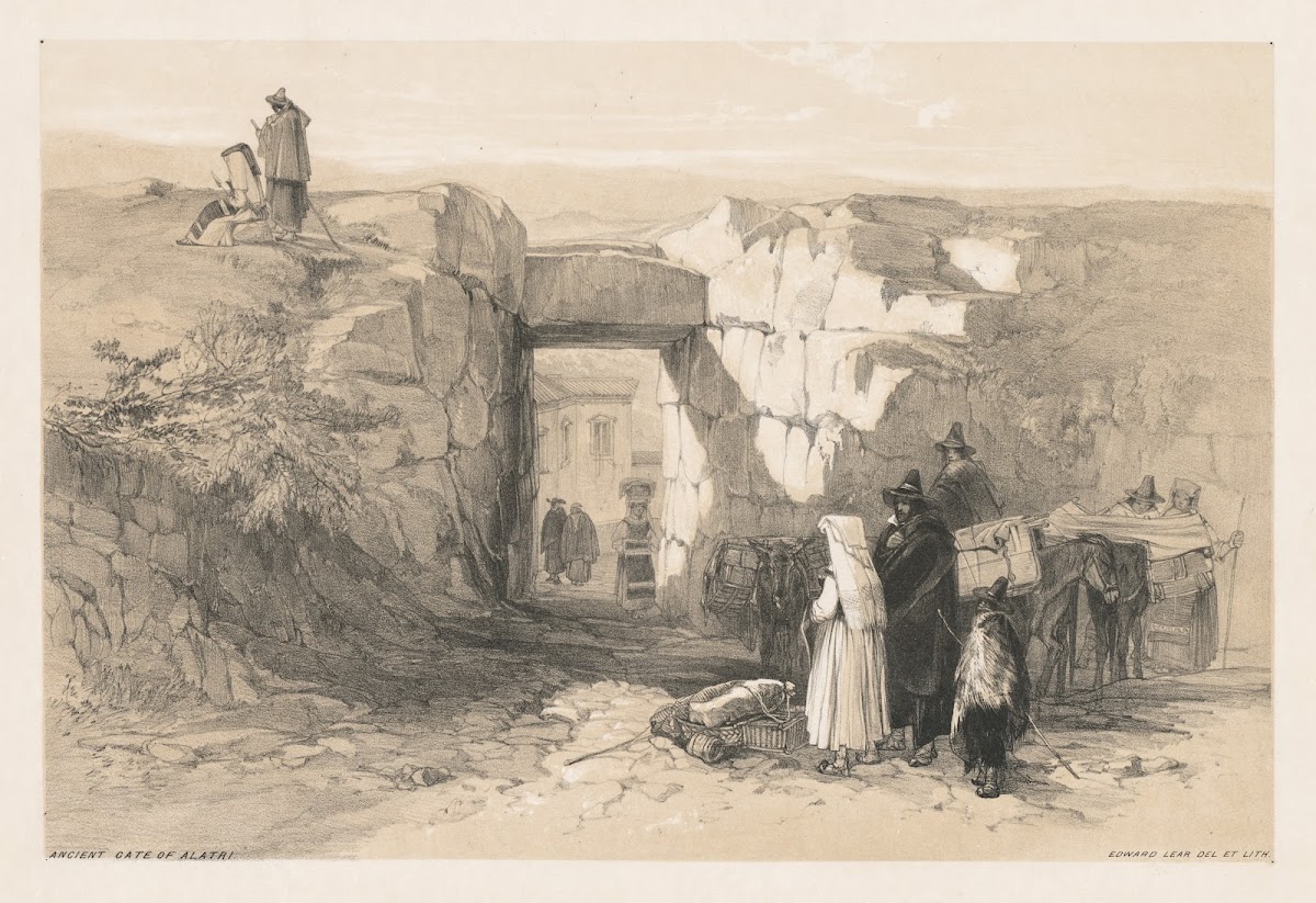 Views of Rome and Its Environs Ancient Gate of Alatri 1841