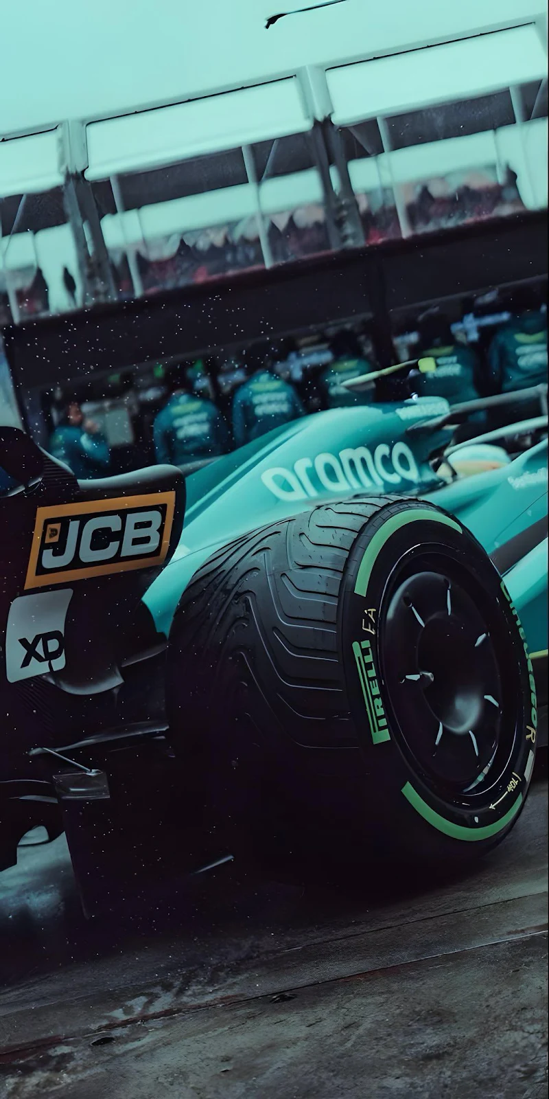 Aston Martin F1 Race Car - Automotive Photography Full HD iPhone Wallpaper (1080x2160)