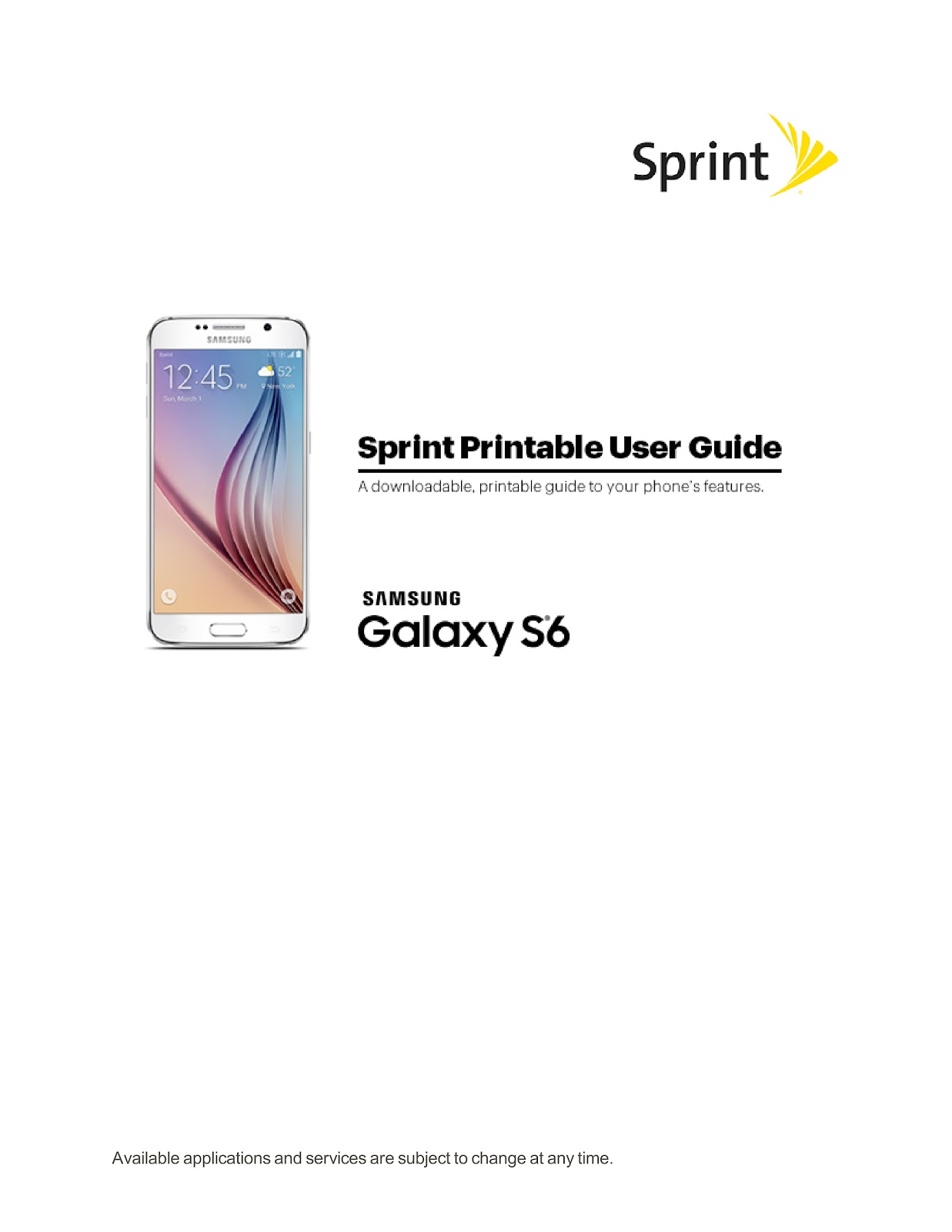 SPRINT SAMSUNG GALAXY S6 (01) PAGE 001