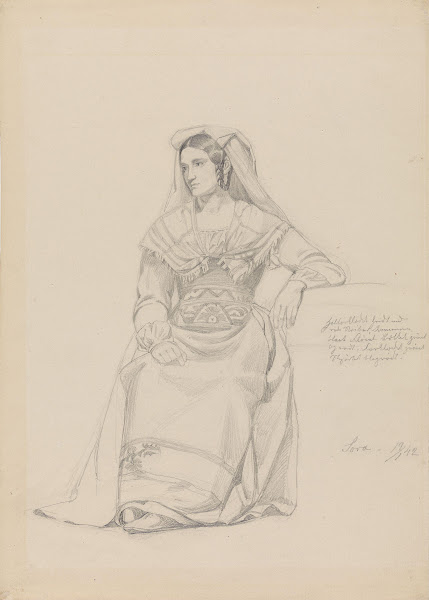 Sittende italienerinne 1842